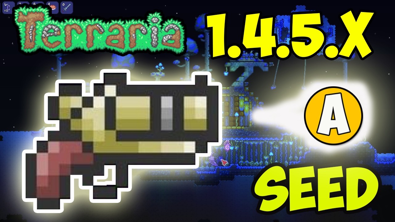 Terraria: как быстро получить сигнальный пистолет (новый сид для версии 1.4.5.6) (без копания) (2...