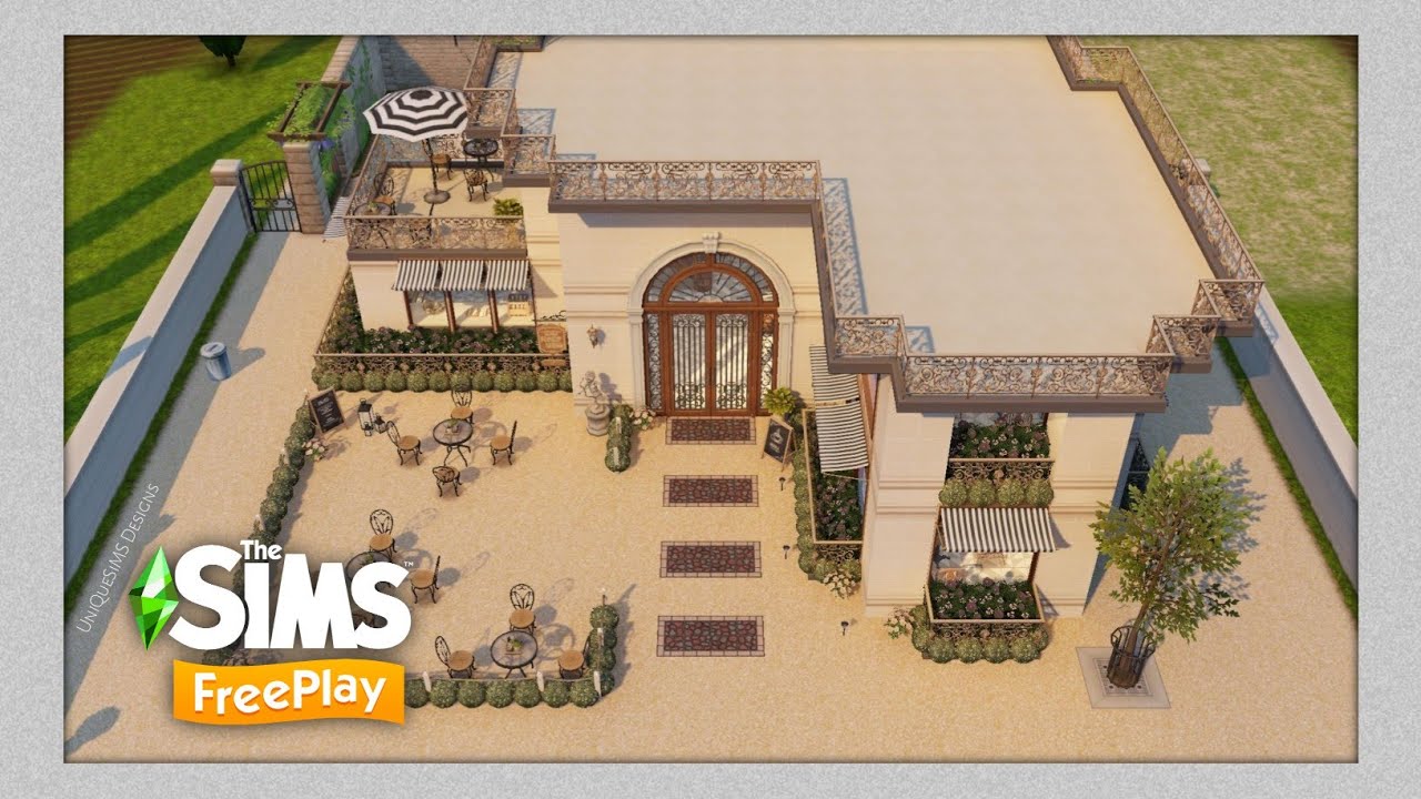 The Sims FreePlay | French Bakery & Café [Enhanced Lighting] Build Tour + Floor Plans