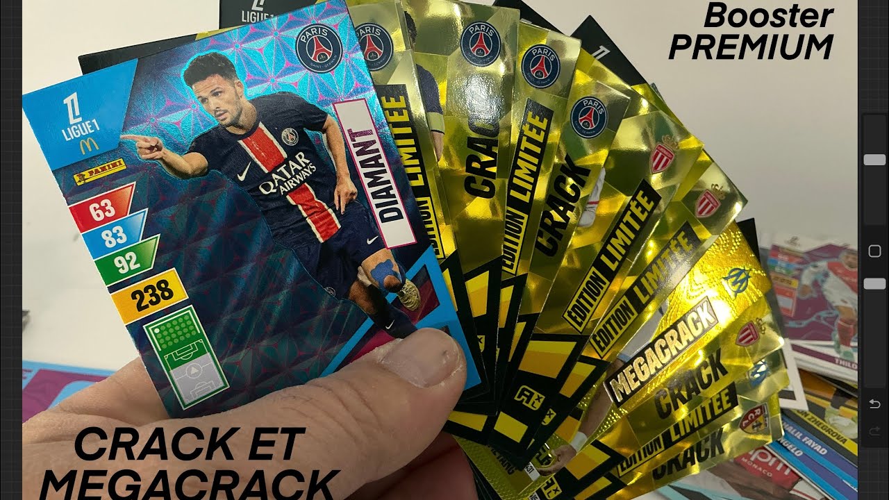 CRACK et MEAGACRACK des boosters PREMIUM Panini Adrenalyn XL 2024/25