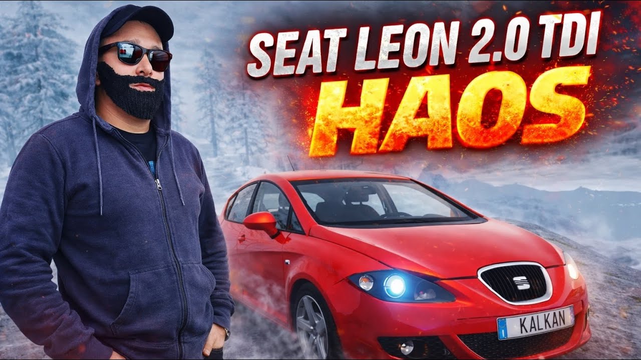 Seat Leon 2.0 TDI – Da Li Može Da Savlada Zimske Planine? | BeamNG.drive Logitech G923