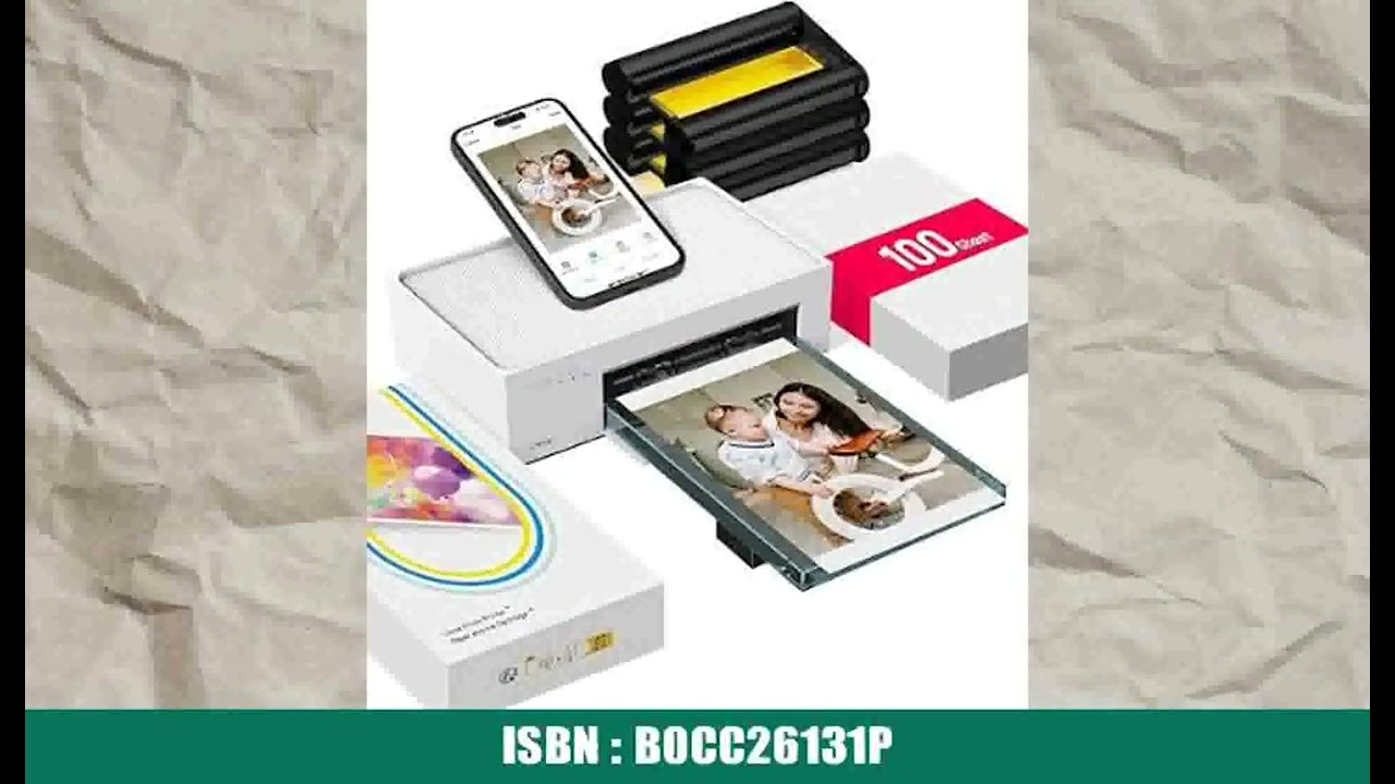 Liene Fotodrucker fÃ¼r Smartphone(10x15 cm)+Set mit 2 Packungen(20+80 Blatt)