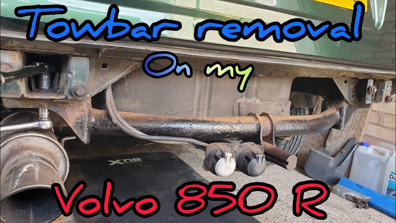 Tow bar removal on my Volvo 850.       Tow hitch.