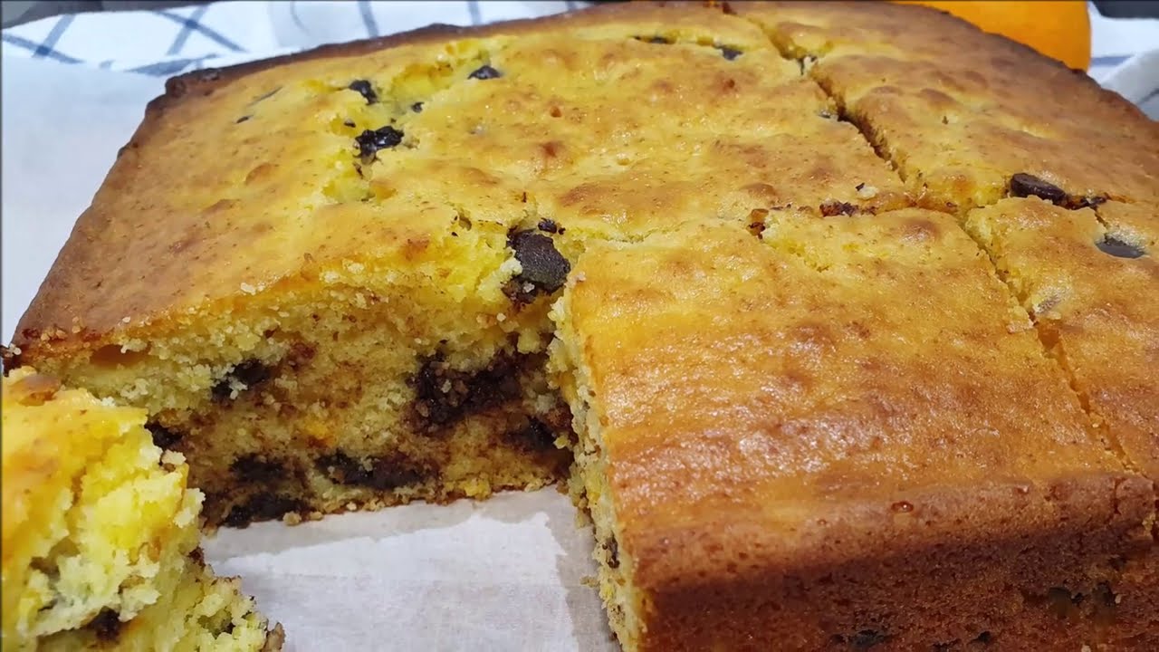 Bizcocho de NARANJA Y CHOCOLATE