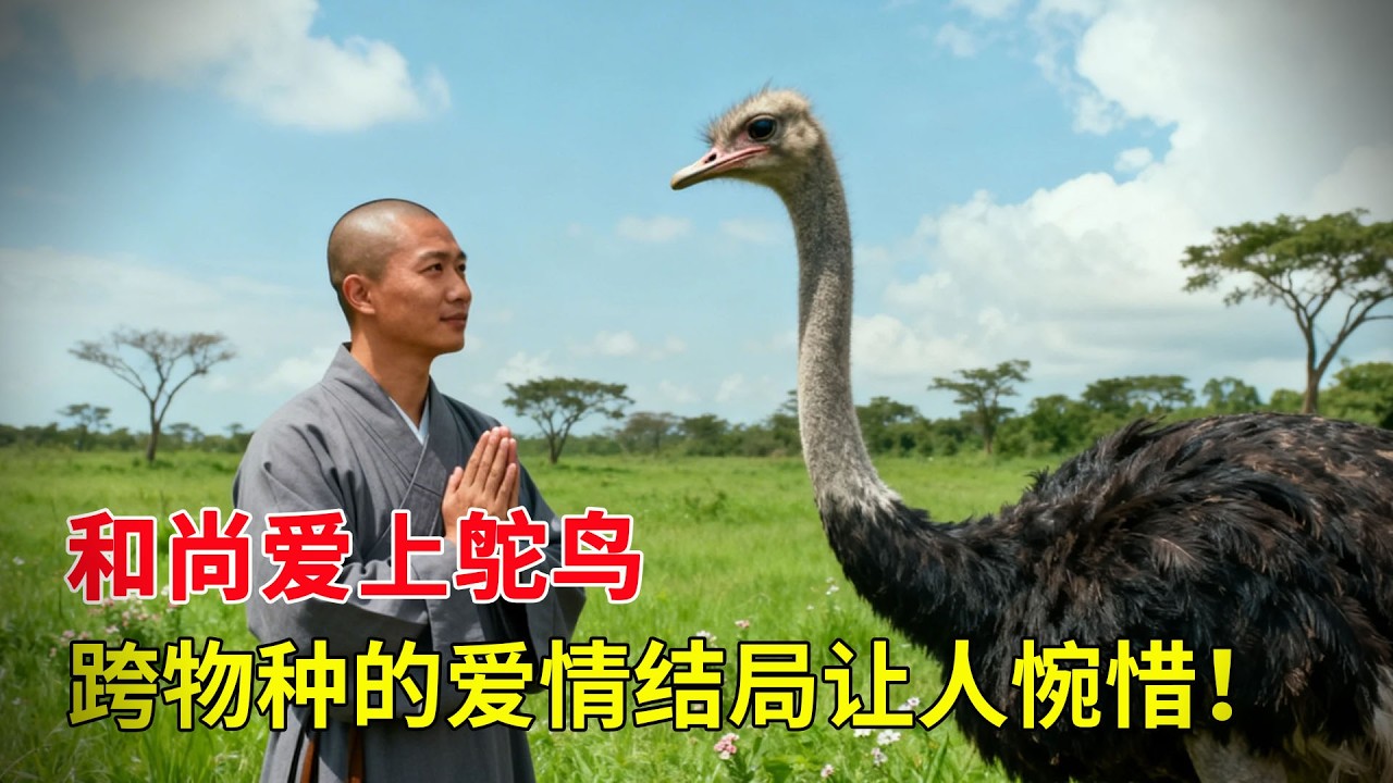 和尚愛上鴕鳥，突破世俗枷鎖公然秀恩愛，跨物種的愛情結局讓人惋惜！
