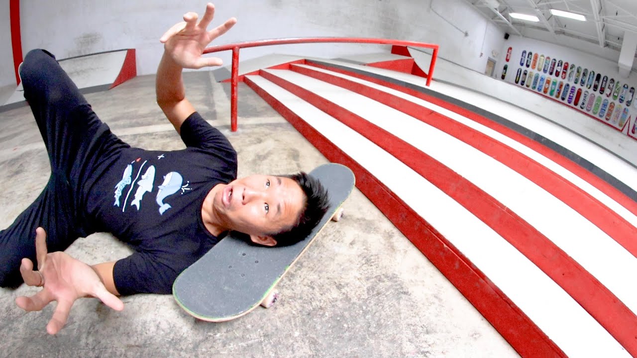 YOU MUST DO 25 TRICKS DOWN STAIRS! / Warehouse Wednesday!