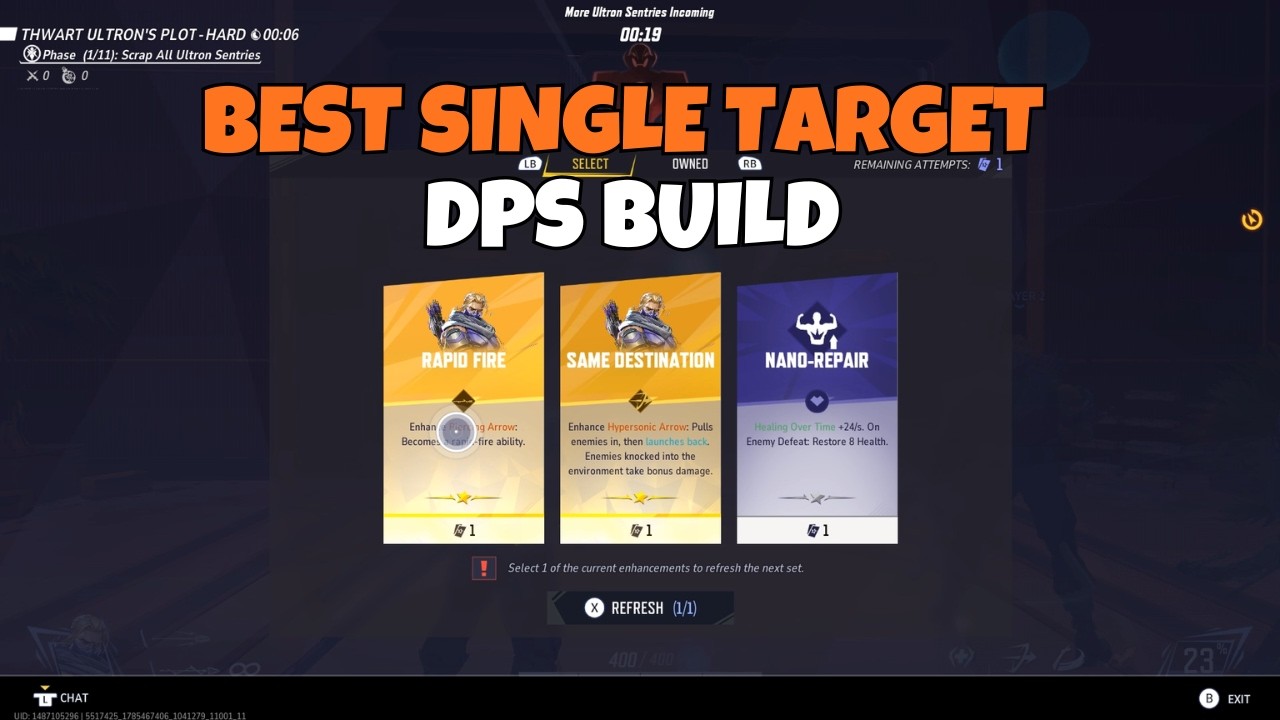 Best Single Target DPS Build Age Of Ultron PVE mode - Marvel Rivals (Hawkeye) (Boss Build)
