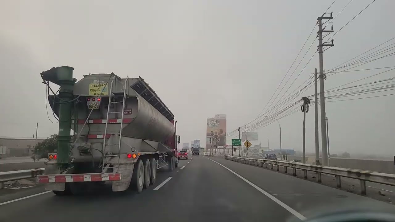  Viajando a Ica / Neblina en  camino 