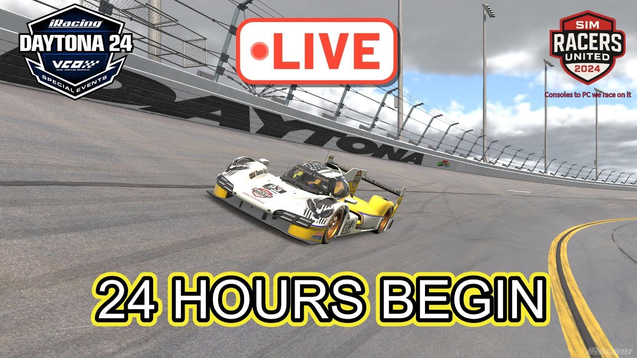 iRacing 24 Hours of Daytona | Race Start & Early Chaos | Porsche 963 GTP | Part 1