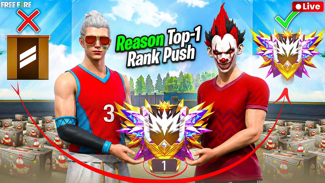 🔴 LIVE | New Rank Season Grandmaster Push 🔥 | Free Fire Shorts Live #shortslive #freefire #shorts