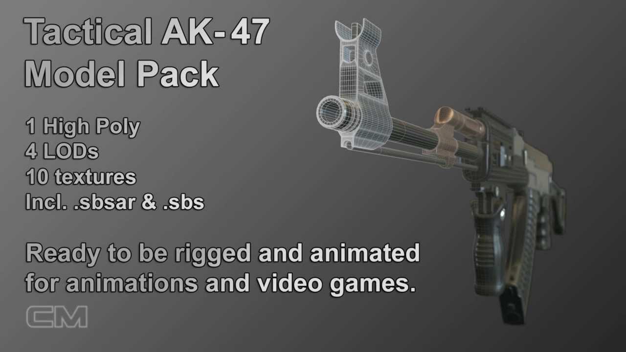 Tactical AK-47 Model Pack
