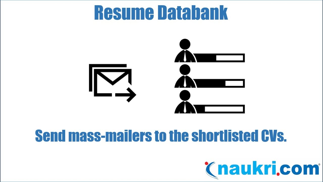 How to send mass mail in naukri - Naukri's database