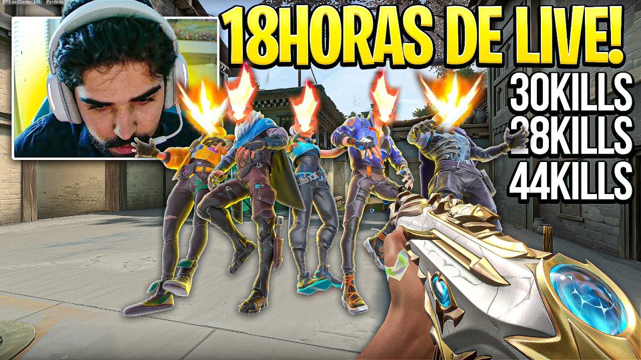 ASPAS FEZ 18 HORAS de LIVE E IMPRESSIONOU com A QUANTIDADE DE KILLS por PARTIDA!