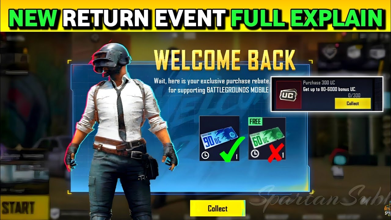 (EXPLAIN) BGMI Welcome Back Event UC Purchase | How Many Days Does the BGMI Welcome Back Event Ta...