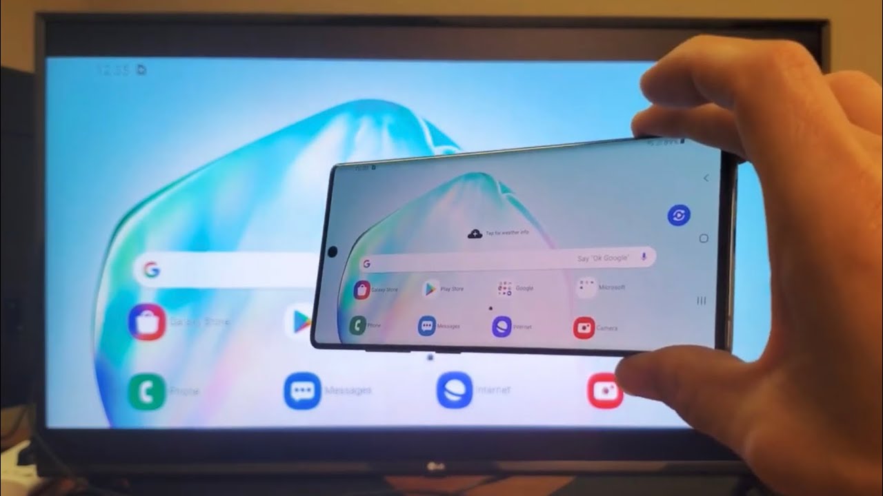 Galaxy Note 10: How to Screen Mirror Wireless Connect to LG Smart TV