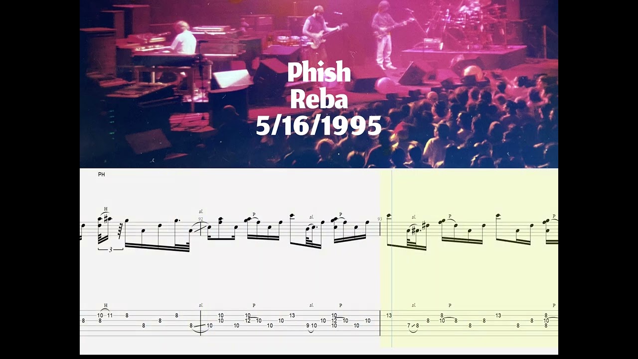 Reba - Phish (5/16/1995)  - Trey Anastasio Guitar Solo Tab Transcription