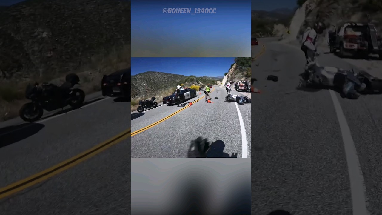 Bikers Crash in the Canyons | @bqueen_1340cc