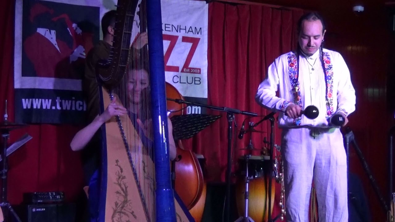 “Bewitching” and “ethereal” Tara Minton vocals/harp duets with percussionist Emilio Yáñez Ruíz