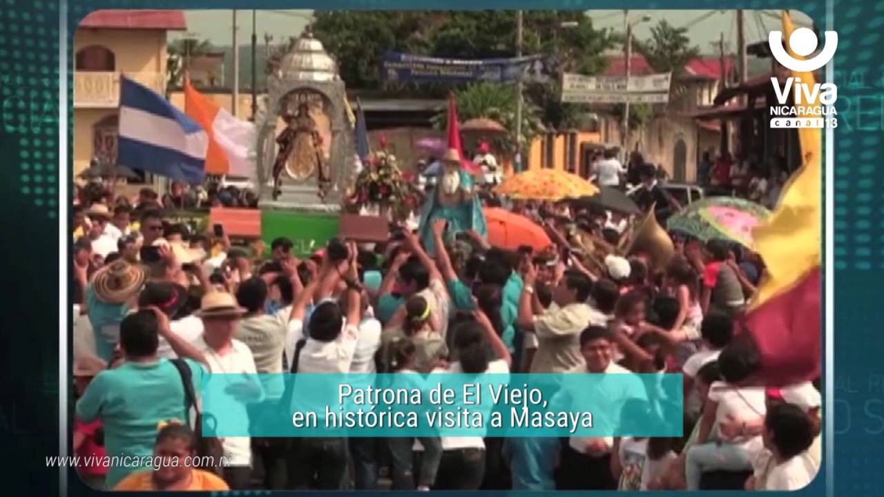 Patrona de El Viejo, en histórica visita a Masaya
