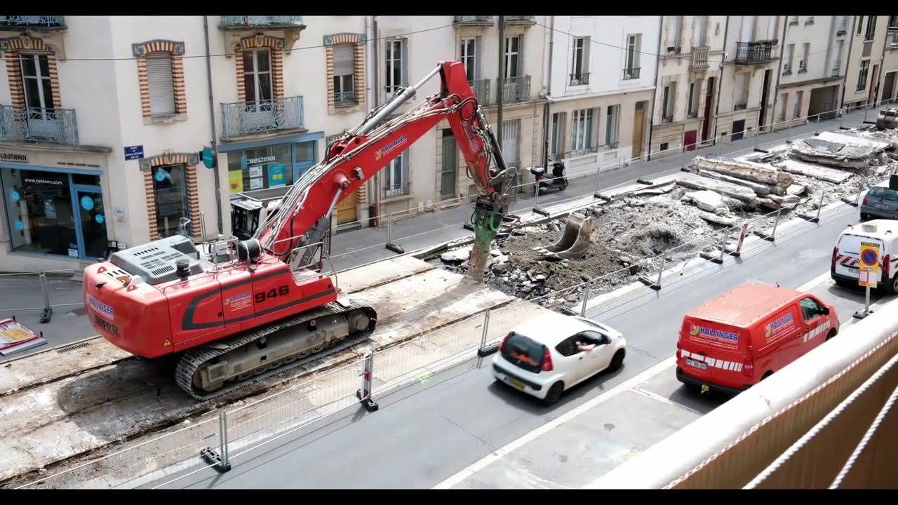Démolition ligne tram Nancy version courte
