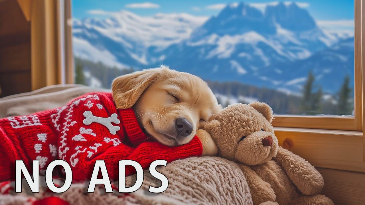 12 HOURS Dog Calming Music 🐶💖 Relaxing Sleep Music for Dogs 🌸 Stress & Anxiety Relief 🎶 No Ads
