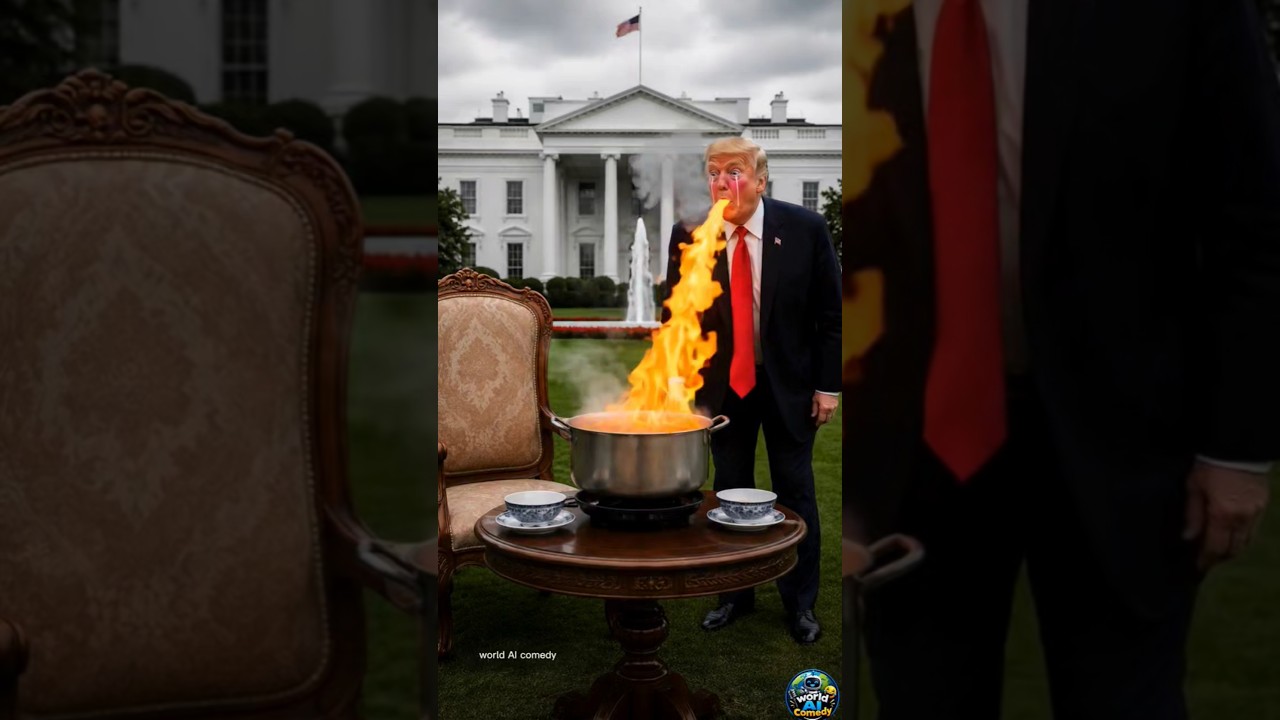 Khamenei and Putin fed Trump a chili pepper 🤣🤣 #short #shorts #trump #putin #khamenei #comedy #funny