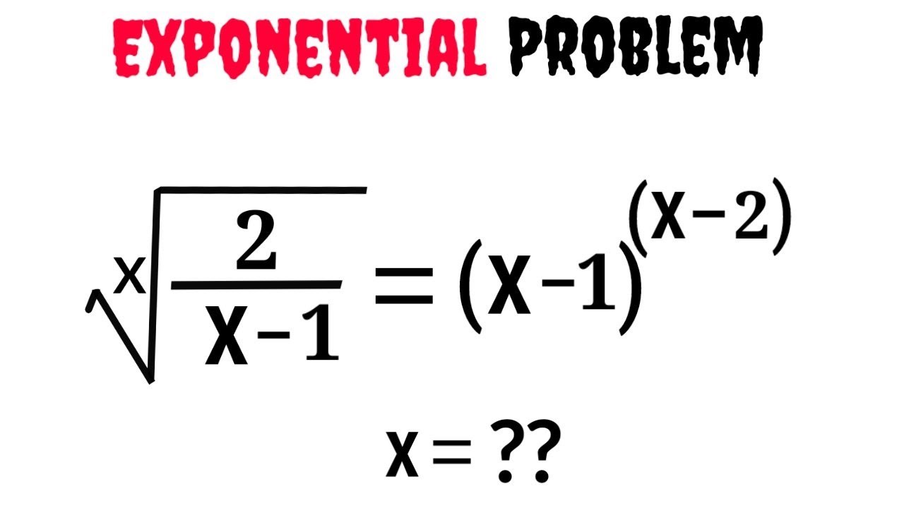 🧮Tricky and Wonderful exponential equation | MATHS STUDENTS