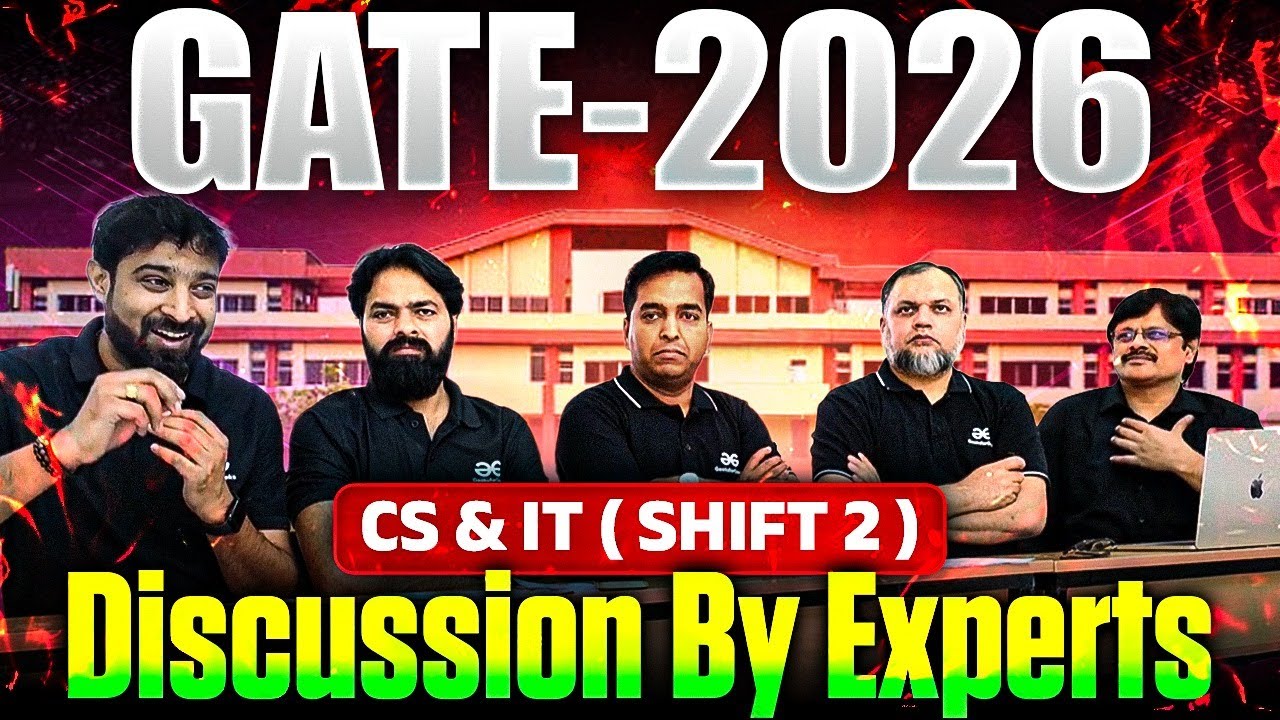 GATE 2026 CS & IT Shift 2 | Expert Discussion & Paper Analysis