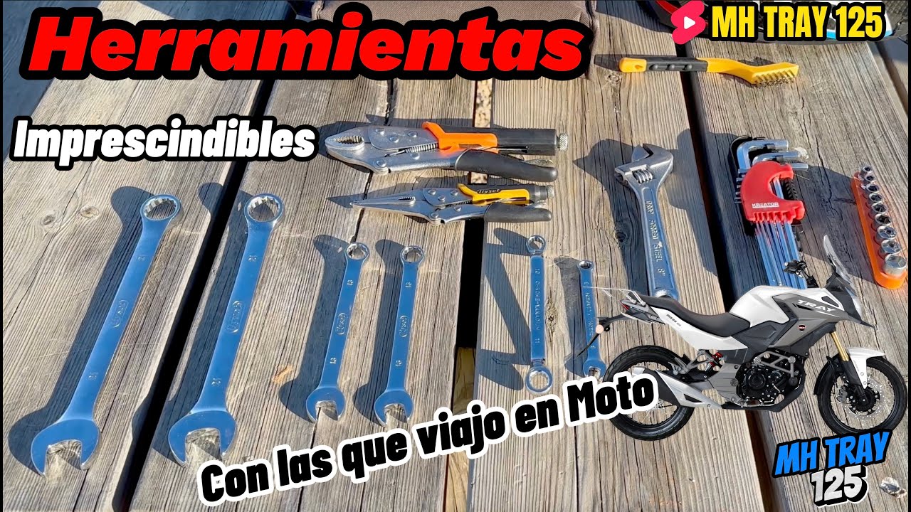 Herramientas Imprescindibles que debes llevar en tu Moto / MH TRAY 125 #moto  #trail #motovlog