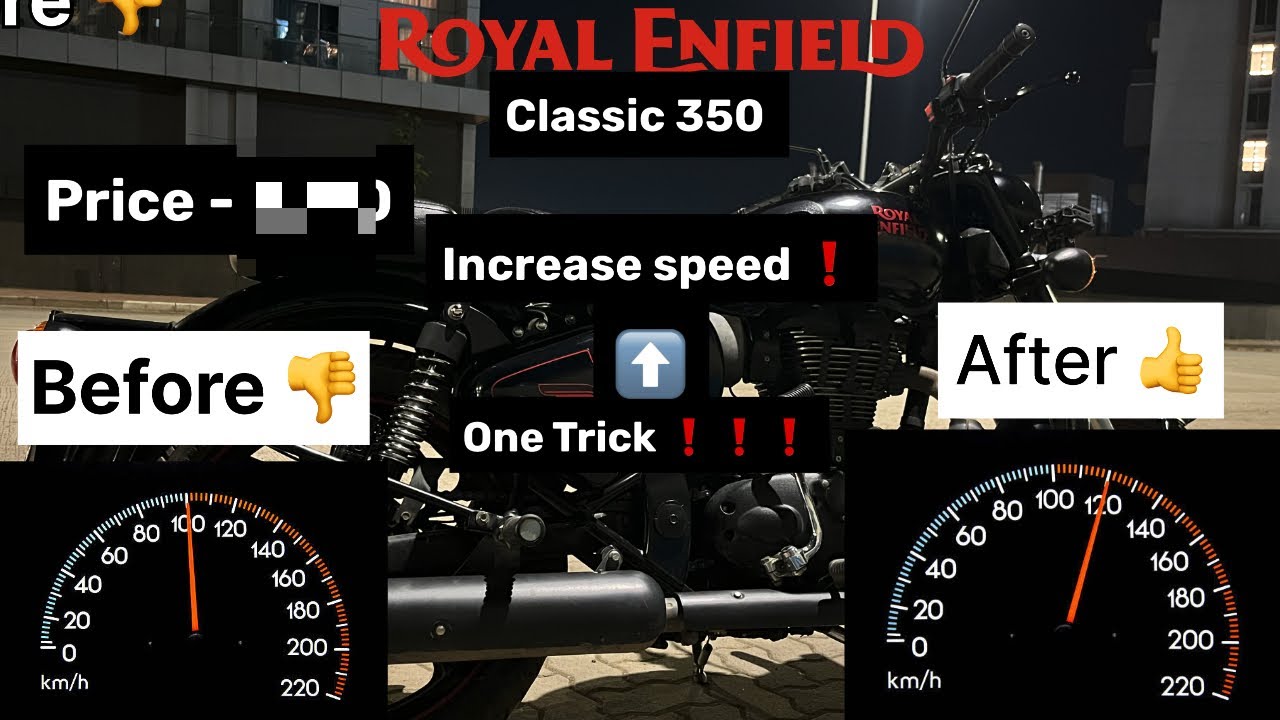 Increase your Royal Enfield Classic 350’s Top Speed with this one Trick ! Easy ! Affordable !