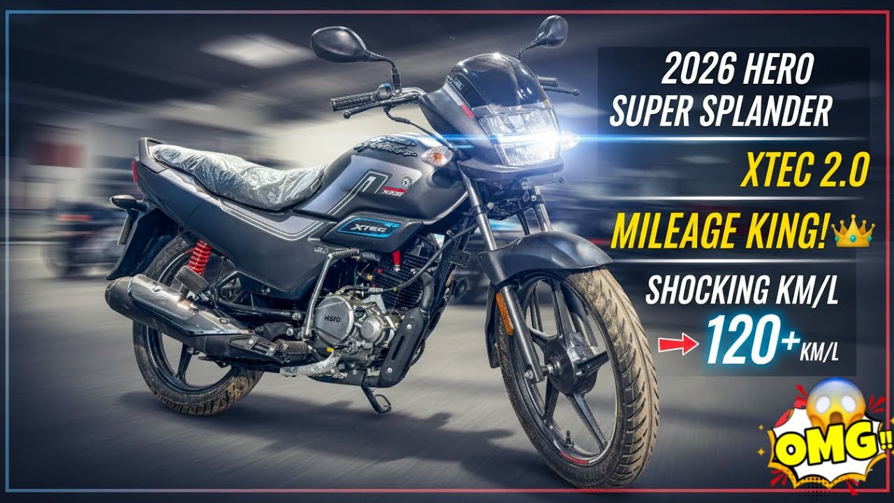 2026 Hero Super Splendor Xtec 2.0 😱 Mileage King of India? 90KMPL Truth!