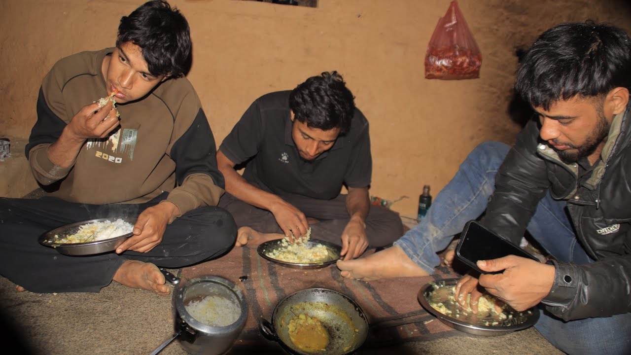 Real Village Life 🍚 | Simple Dinner with Brothers😊