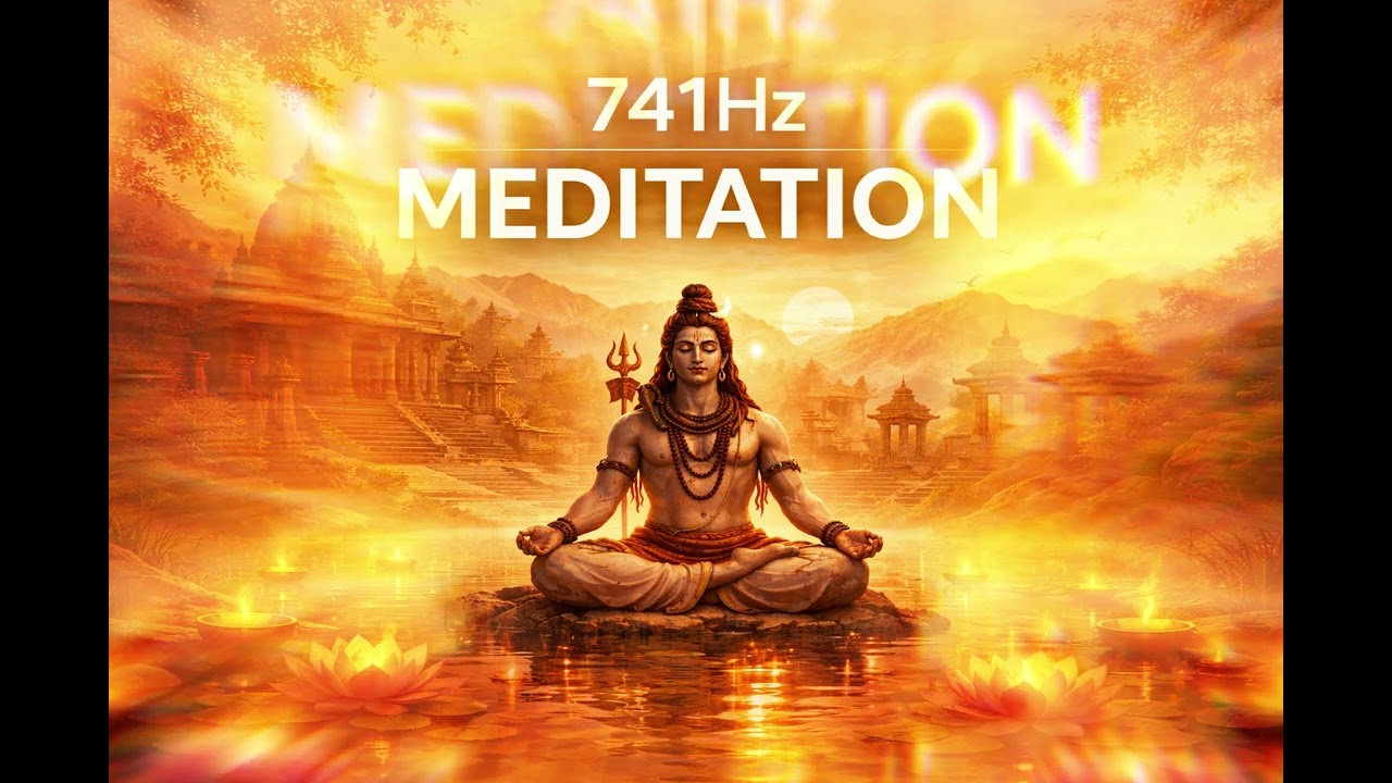 741Hz Deep Hindu Meditation | Cleanse Mind & Spirit | Kamaloca Waves