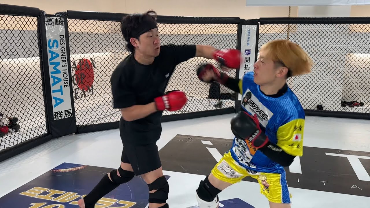 BreakingDownチャンピオンになった井原くんとスパーリングしてみた