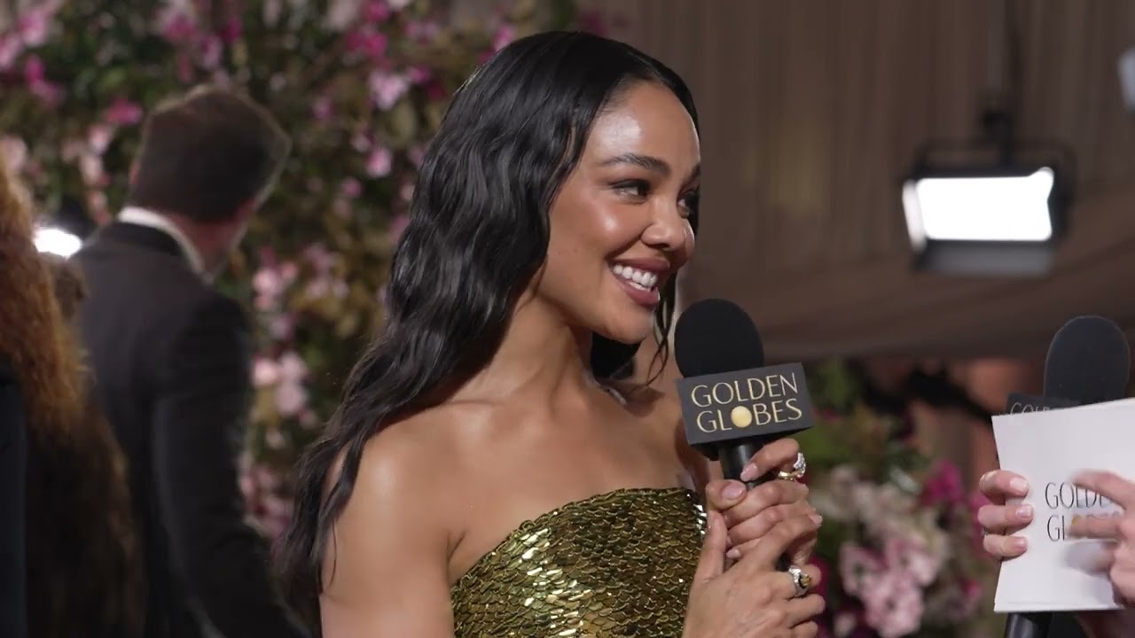 Mary Beth Barone Interviews Tessa Thompson on the Red Carpet | 83rd Annual Golden Globes