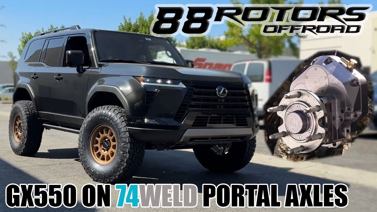 LEXUS GX550 OVERTRAIL+ 2025 года на портальных мостах 74WELD и 37-дюймовых шинах