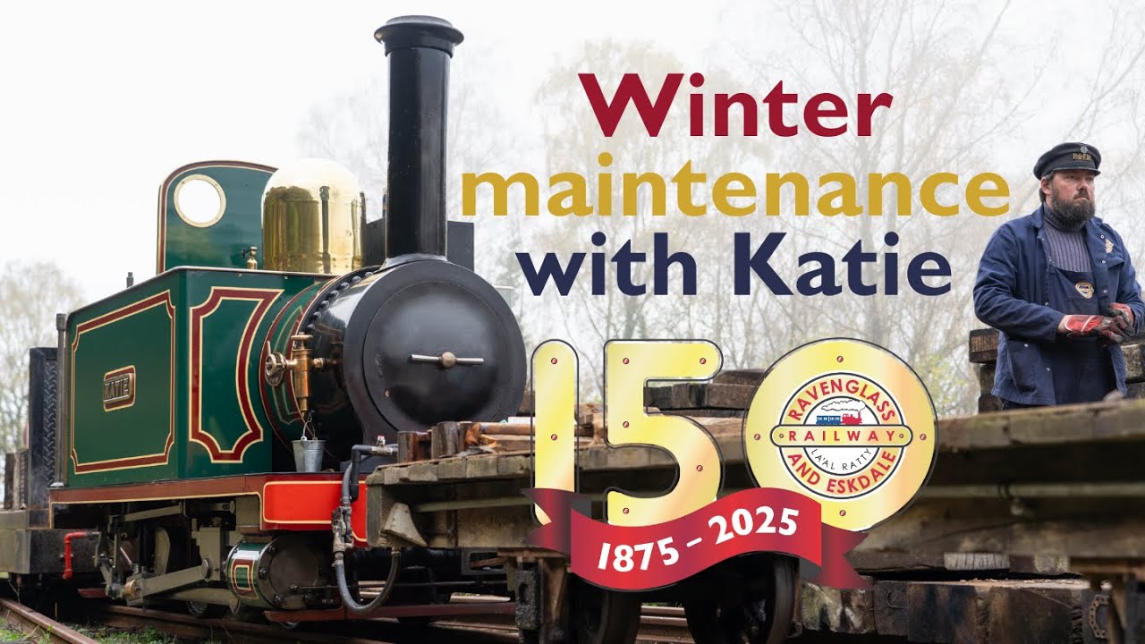 Katie helps with winter track maintenance.