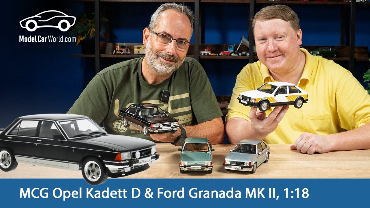 Sammler aufgepasst: MCG bringt neue Farbvarianten im Maßstab 1:18 – Opel Kadett D & Ford Granada!
