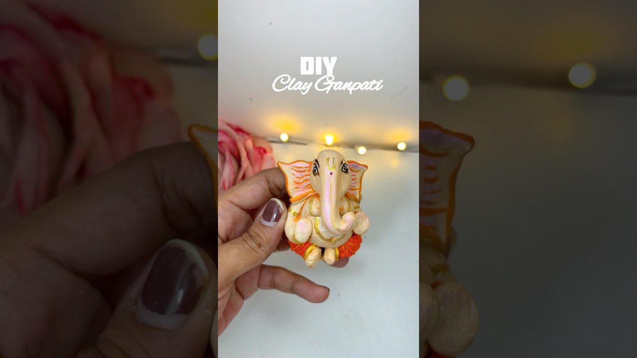 How to Make Ganesh Idol with Clay | Easy DIY Ganesh Idol.#claybappa#ganeshchaturthi
