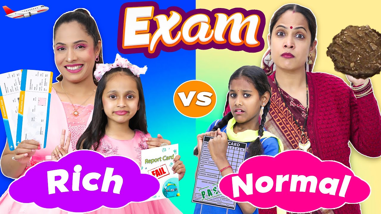 Maa Beti During EXAMS - Rich vs Desi Mom | ShrutiArjunAnand