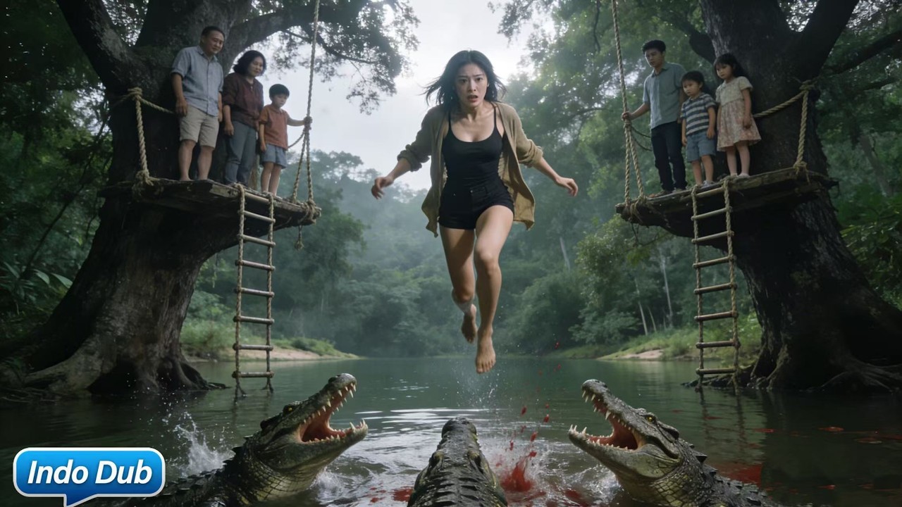 Liburan bertemu buaya pemakan manusia,keluarga malah jadikan dia umpan.Lihat dia balas dengan darah!