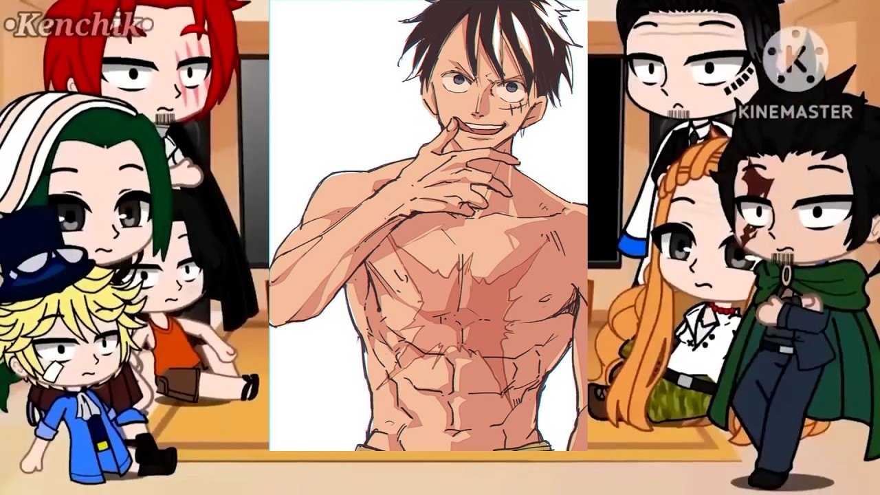 Luffy's Family Reaction to Luffy || One Piece || Gacha Club