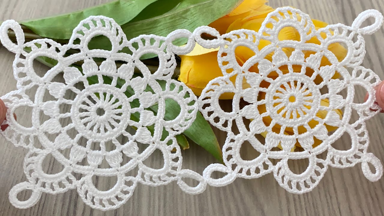 THE LATEST TREND and SUPER EASY Crochet Lace Square Motif Pattern (Runner, Blouse)