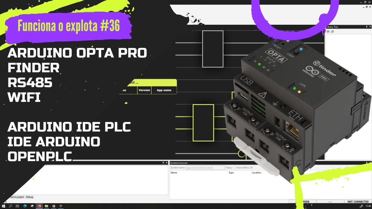 ⚡ Arduino OPTA finder PRO Modbus, Lite, RS485, WiFi para IDE Arduino, Arduino PLC como OpenPLC