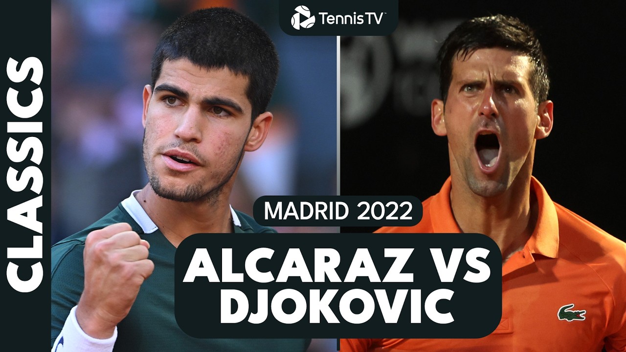 TITANIC Battle Between Carlos Alcaraz And Novak Djokovic | Madrid 2022 Highlights