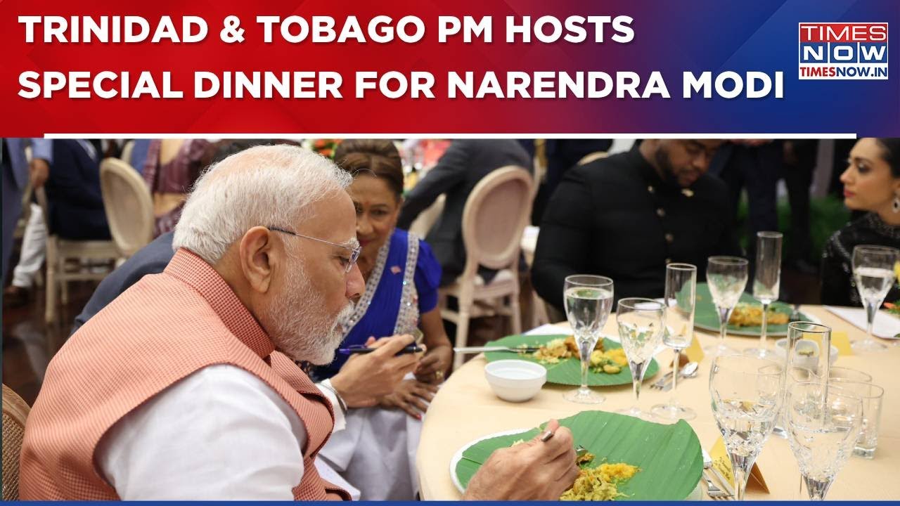 Trinidad & Tobago PM Kamla Persad-Bissessar Hosts Special Dinner For Prime Minister Narendra Modi