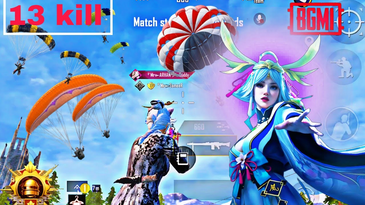 BGMI में तहलका  No Camp ❌ Only Rush 😈 14 Kill BGMI Gameplay // Full Rush | Enemy Shocked 😳 BGMI rank