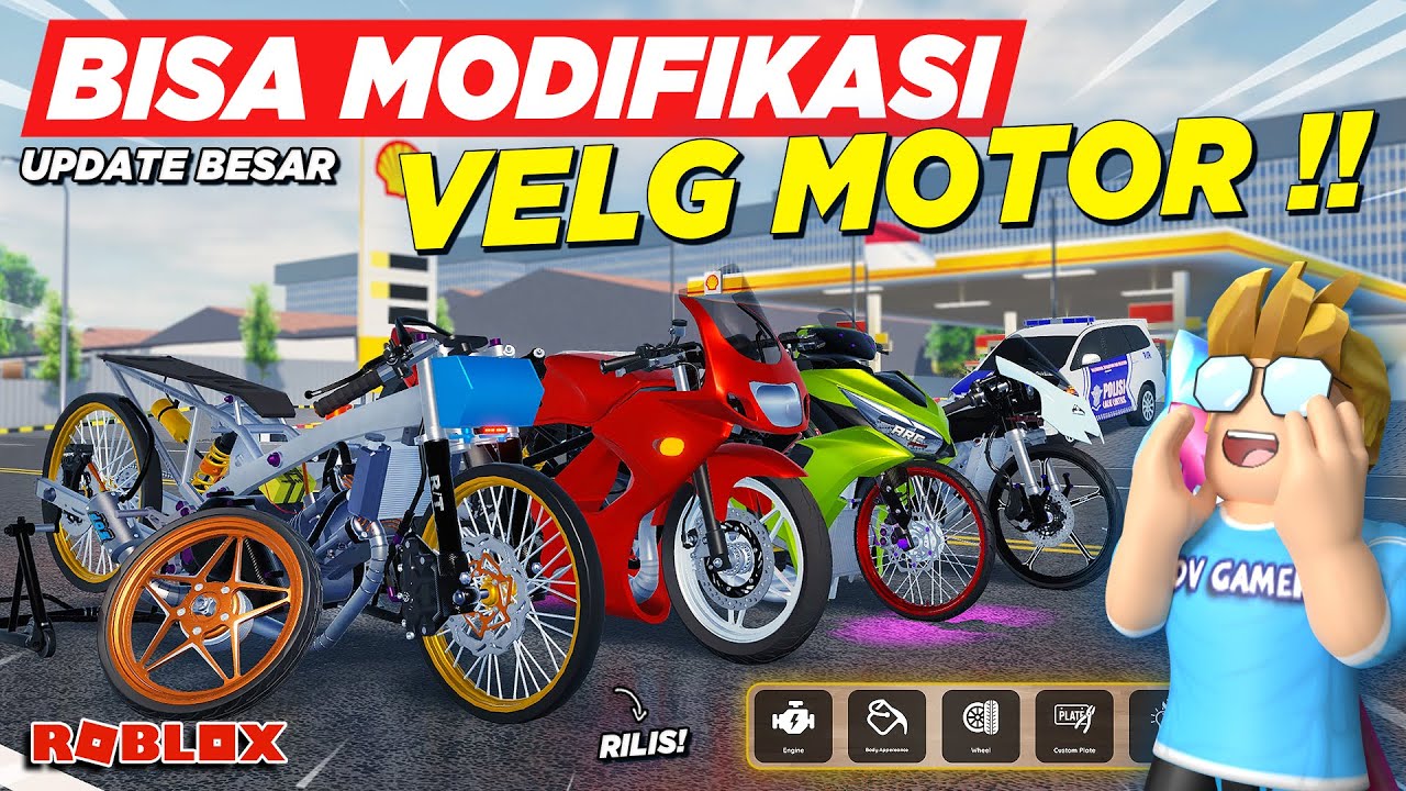 AKHIRNYA RDID UPDATE BESAR RILIS !! BISA MODIFIKASI VELG MOTOR DRAG LIMITED DAN MAP BARU - Roblox