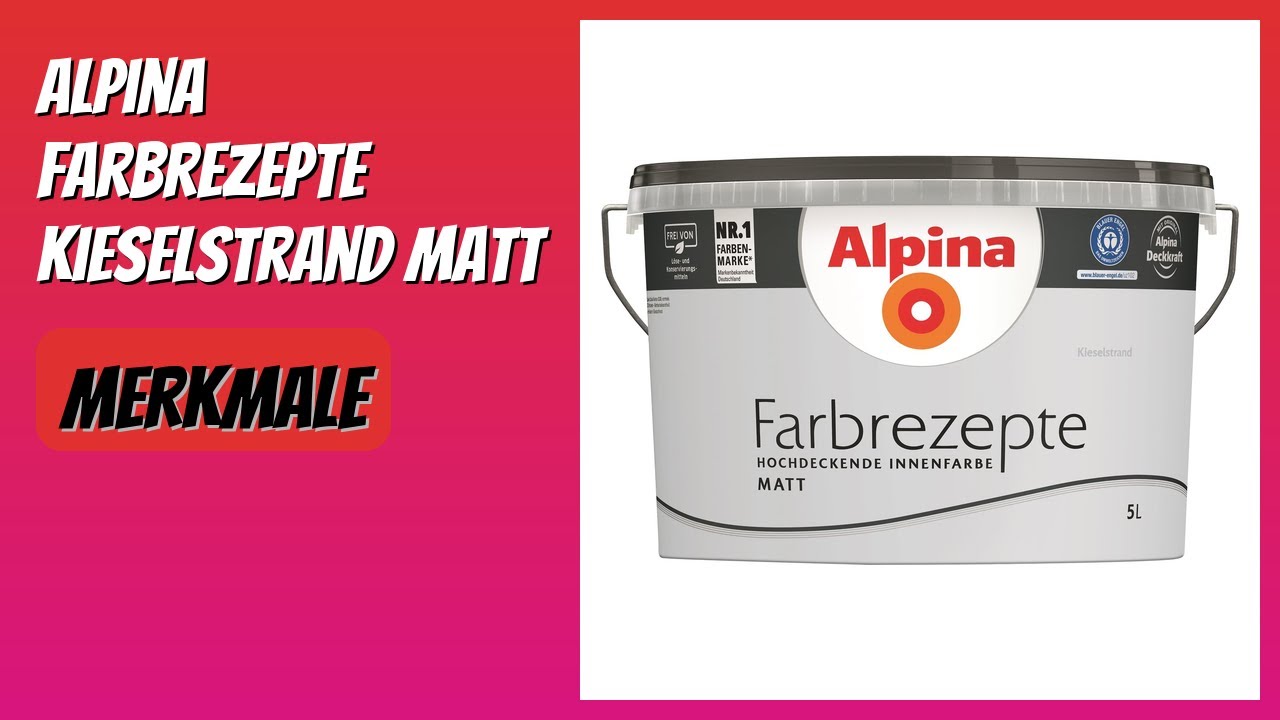 BEWERTUNG (2026): Alpina Farbrezepte Kieselstrand matt. Infos