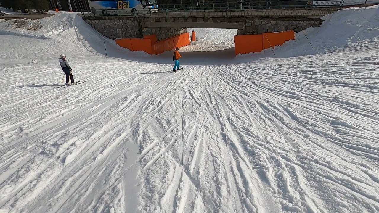 Europe France Les Carroz Blue Run Marmottes | GoPro POV Ski ❄️ Moguls