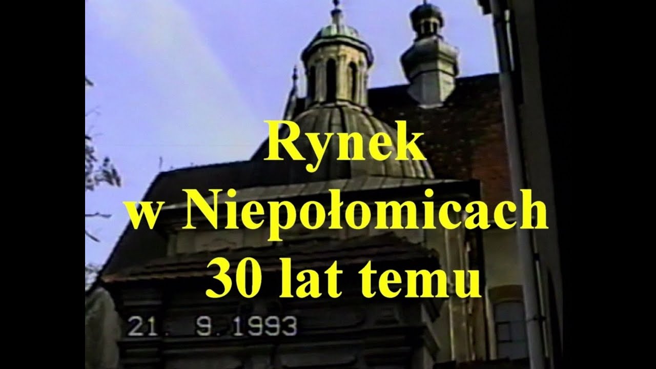 Rynek w Niepołomicach 30 lat temu
